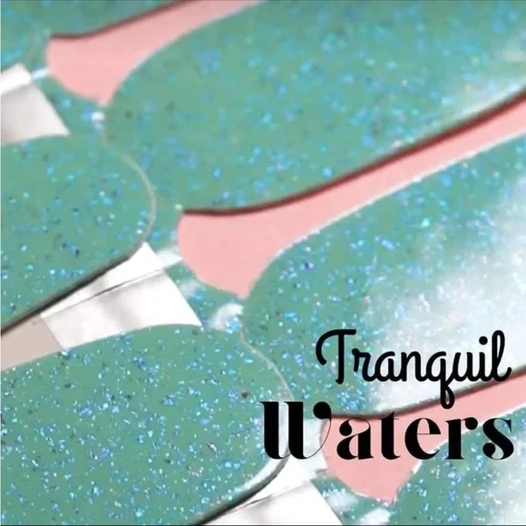 *Retired* Color Street: Tranquil Waters | Turquouse Glitter Sea Ocean Spring - Picture 13 of 16